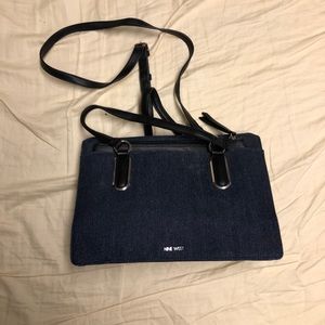 Nine West Denim & Black Leather Bag!!!!